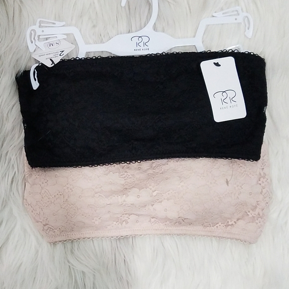 Rene rofe set of 2 bandeau lace bra - Picture 8 of 11